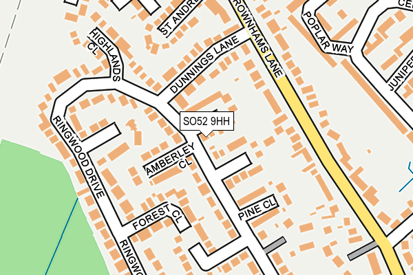 SO52 9HH map - OS OpenMap – Local (Ordnance Survey)