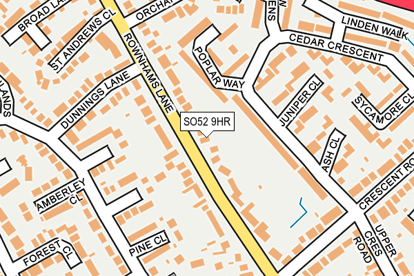 SO52 9HR map - OS OpenMap – Local (Ordnance Survey)