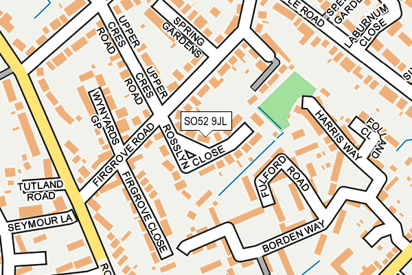 SO52 9JL map - OS OpenMap – Local (Ordnance Survey)