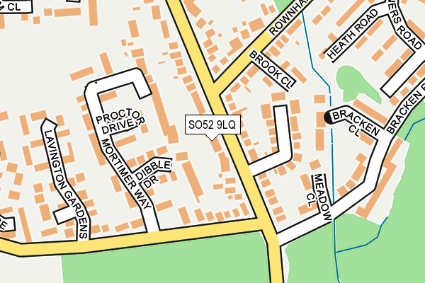 SO52 9LQ map - OS OpenMap – Local (Ordnance Survey)