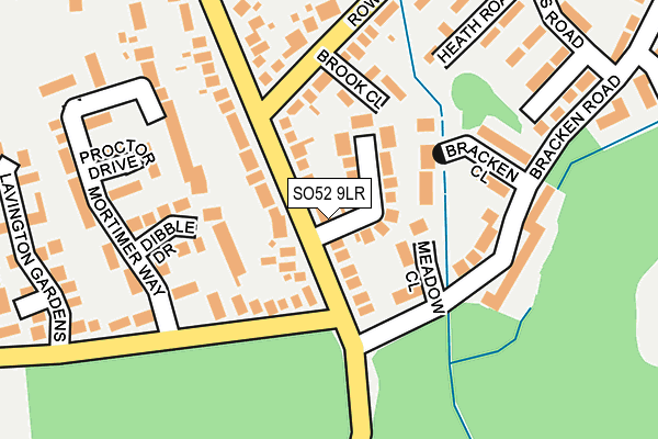 SO52 9LR map - OS OpenMap – Local (Ordnance Survey)