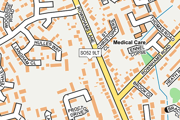 SO52 9LT map - OS OpenMap – Local (Ordnance Survey)