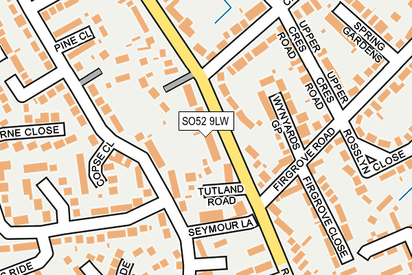SO52 9LW map - OS OpenMap – Local (Ordnance Survey)