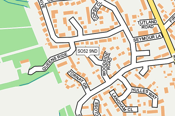 SO52 9ND map - OS OpenMap – Local (Ordnance Survey)