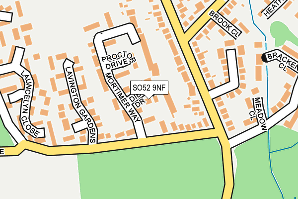 SO52 9NF map - OS OpenMap – Local (Ordnance Survey)