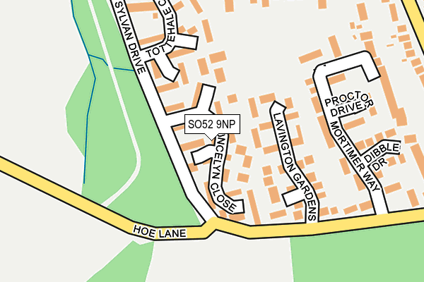 SO52 9NP map - OS OpenMap – Local (Ordnance Survey)