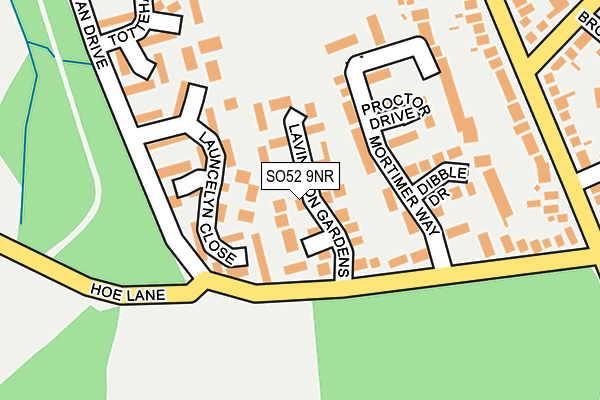 SO52 9NR map - OS OpenMap – Local (Ordnance Survey)