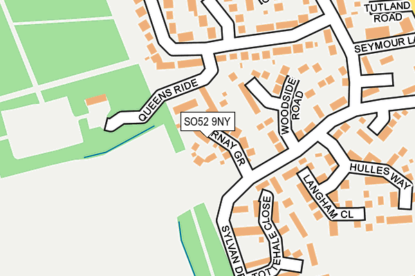 SO52 9NY map - OS OpenMap – Local (Ordnance Survey)