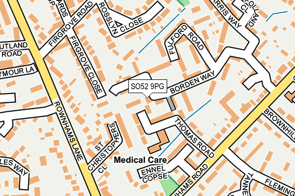 SO52 9PG map - OS OpenMap – Local (Ordnance Survey)