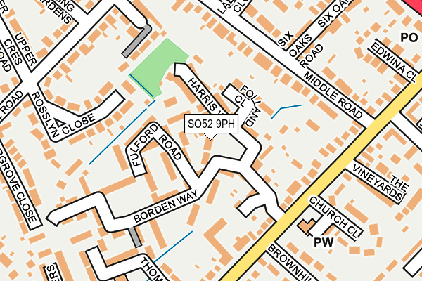 SO52 9PH map - OS OpenMap – Local (Ordnance Survey)