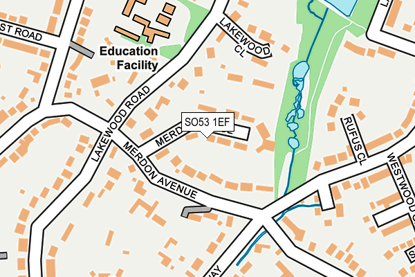 SO53 1EF map - OS OpenMap – Local (Ordnance Survey)