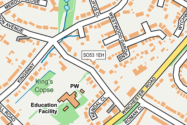 SO53 1EH map - OS OpenMap – Local (Ordnance Survey)