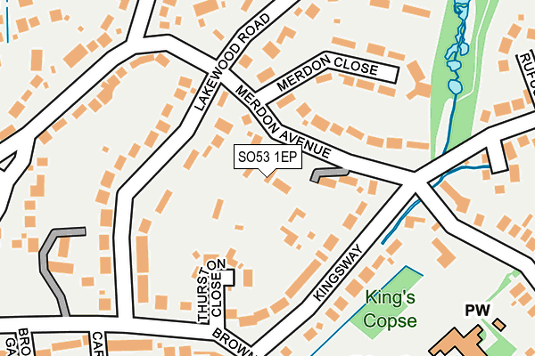 SO53 1EP map - OS OpenMap – Local (Ordnance Survey)