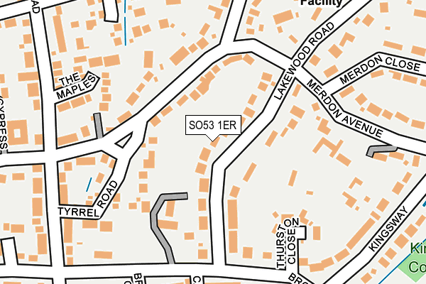 SO53 1ER map - OS OpenMap – Local (Ordnance Survey)