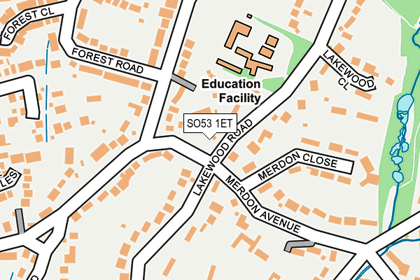 SO53 1ET map - OS OpenMap – Local (Ordnance Survey)