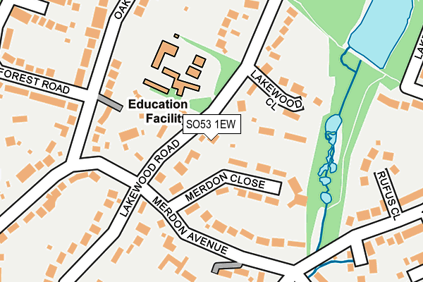 SO53 1EW map - OS OpenMap – Local (Ordnance Survey)