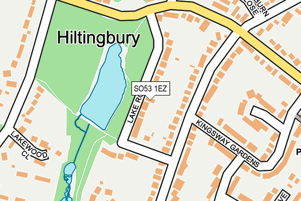 SO53 1EZ map - OS OpenMap – Local (Ordnance Survey)