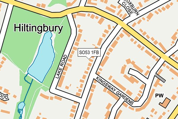 SO53 1FB map - OS OpenMap – Local (Ordnance Survey)