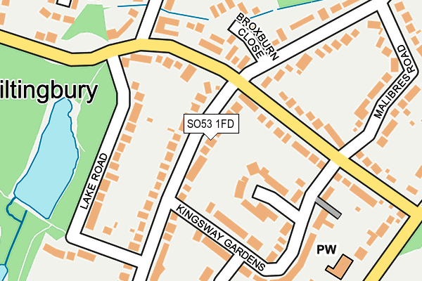 SO53 1FD map - OS OpenMap – Local (Ordnance Survey)