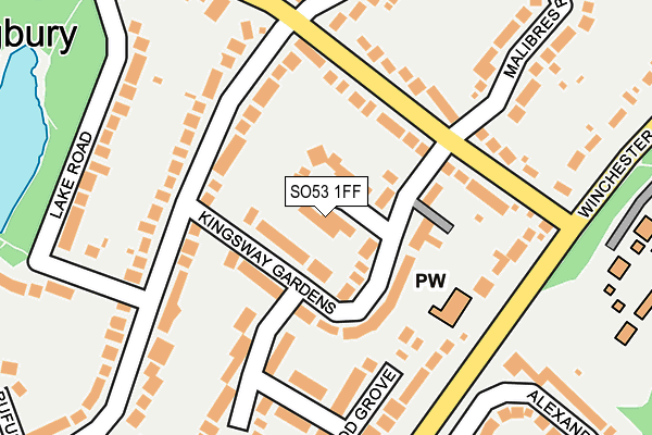 SO53 1FF map - OS OpenMap – Local (Ordnance Survey)