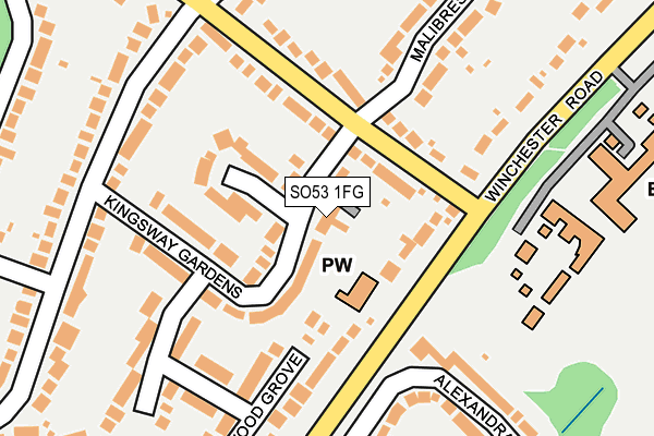 SO53 1FG map - OS OpenMap – Local (Ordnance Survey)