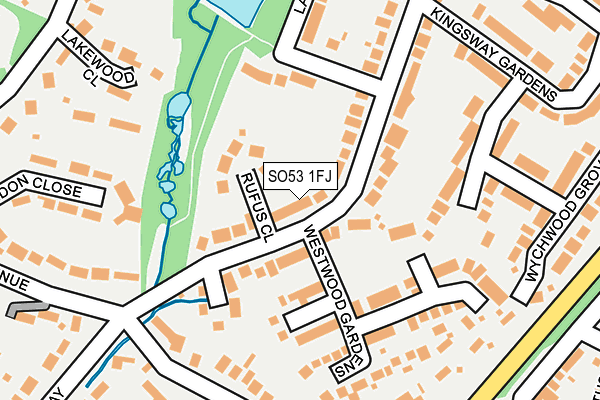 SO53 1FJ map - OS OpenMap – Local (Ordnance Survey)