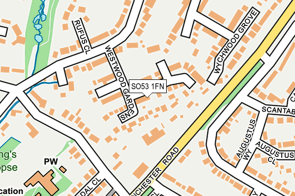 SO53 1FN map - OS OpenMap – Local (Ordnance Survey)
