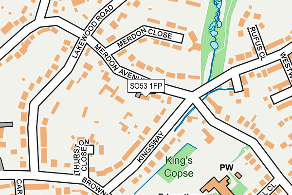 SO53 1FP map - OS OpenMap – Local (Ordnance Survey)