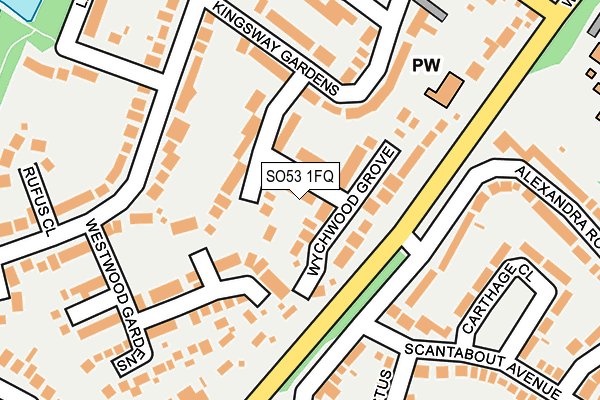 SO53 1FQ map - OS OpenMap – Local (Ordnance Survey)