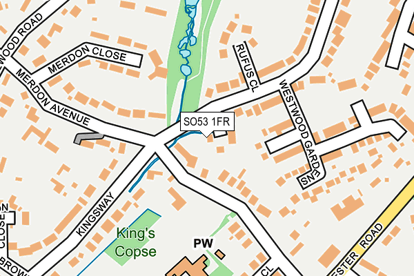 SO53 1FR map - OS OpenMap – Local (Ordnance Survey)