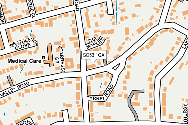 SO53 1GA map - OS OpenMap – Local (Ordnance Survey)