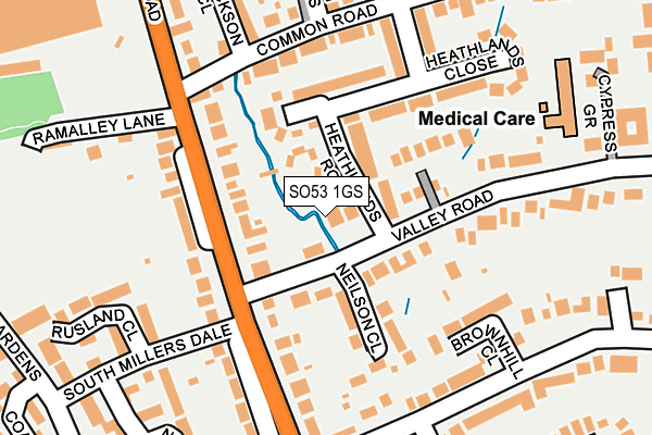 SO53 1GS map - OS OpenMap – Local (Ordnance Survey)