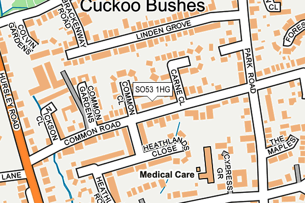 SO53 1HG map - OS OpenMap – Local (Ordnance Survey)