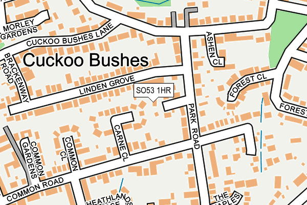 SO53 1HR map - OS OpenMap – Local (Ordnance Survey)