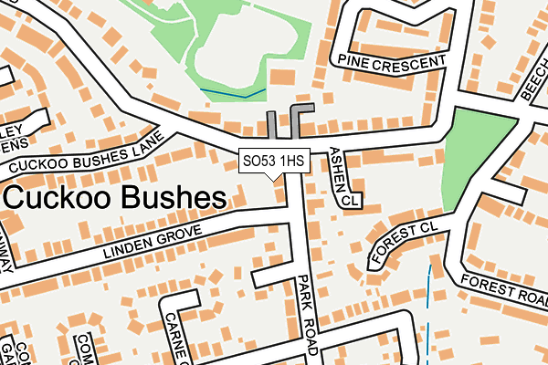 SO53 1HS map - OS OpenMap – Local (Ordnance Survey)