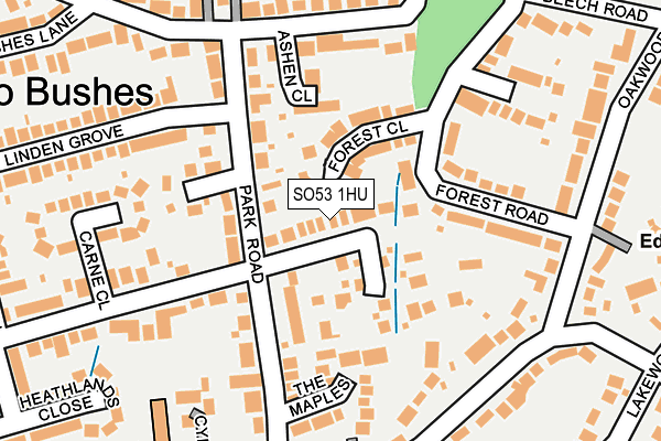 SO53 1HU map - OS OpenMap – Local (Ordnance Survey)