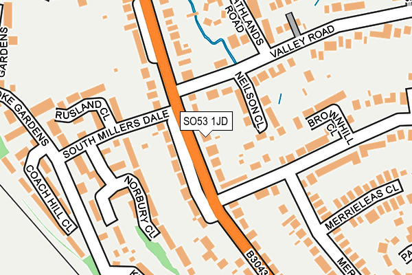 SO53 1JD map - OS OpenMap – Local (Ordnance Survey)