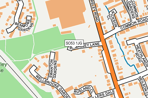 SO53 1JG map - OS OpenMap – Local (Ordnance Survey)