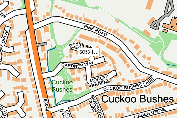 SO53 1JJ map - OS OpenMap – Local (Ordnance Survey)