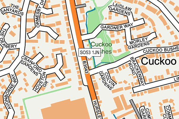 SO53 1JN map - OS OpenMap – Local (Ordnance Survey)