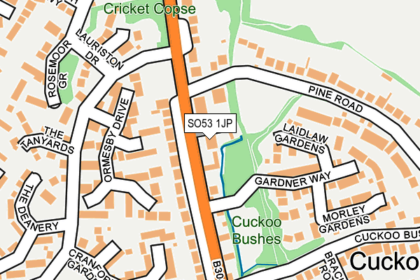 SO53 1JP map - OS OpenMap – Local (Ordnance Survey)