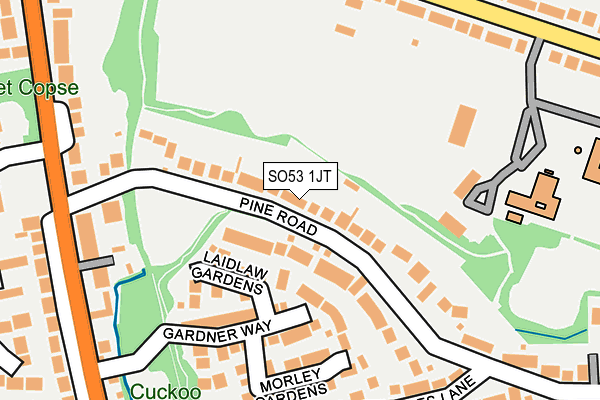 SO53 1JT map - OS OpenMap – Local (Ordnance Survey)