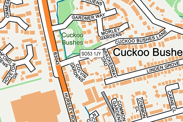 SO53 1JY map - OS OpenMap – Local (Ordnance Survey)