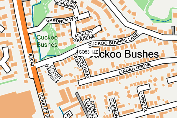 SO53 1JZ map - OS OpenMap – Local (Ordnance Survey)