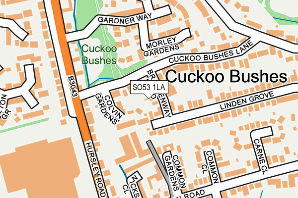 SO53 1LA map - OS OpenMap – Local (Ordnance Survey)