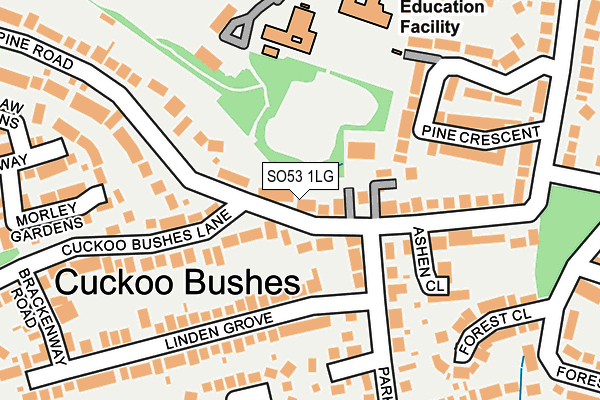 SO53 1LG map - OS OpenMap – Local (Ordnance Survey)