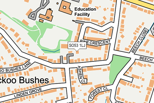 SO53 1LJ map - OS OpenMap – Local (Ordnance Survey)