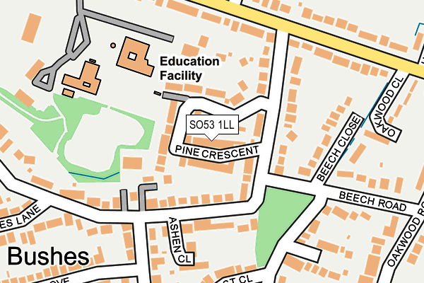 SO53 1LL map - OS OpenMap – Local (Ordnance Survey)