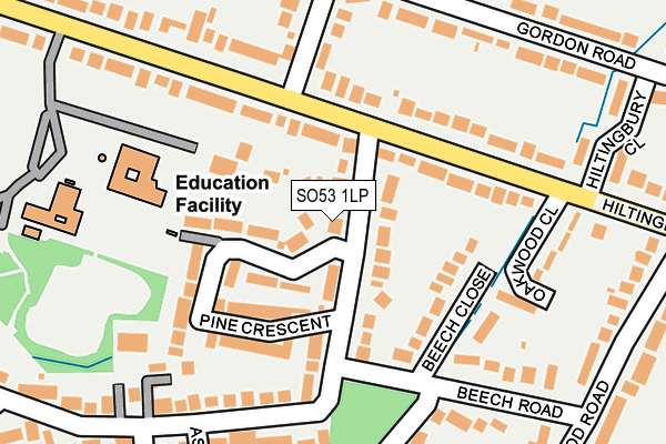 SO53 1LP map - OS OpenMap – Local (Ordnance Survey)