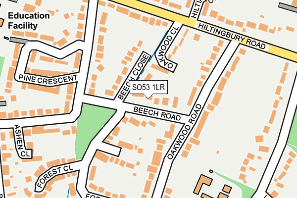 SO53 1LR map - OS OpenMap – Local (Ordnance Survey)